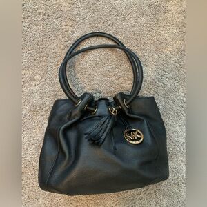 Michael Kors Black Leather Hobos shoulder bag